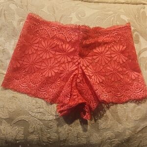 Dark Pink Lace Women's Boxers